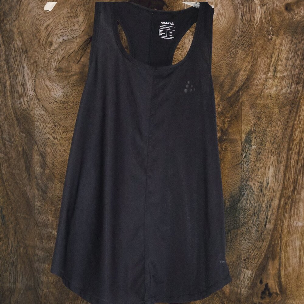 Craft, Razor Back Tank, Running, Sport, Dri-wick, N/without tags, Black, Medium
